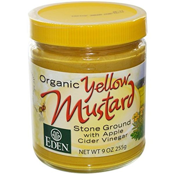 100% Organic Yellow Mustard; Glass