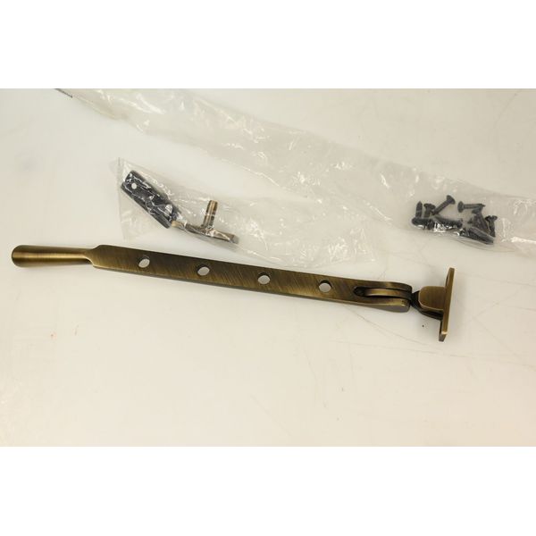 Signature Hardware SH552003AB 10" Casement Window Stay-Brass, Antique Brass