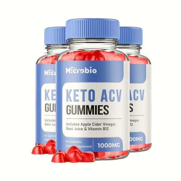 3-Pack Microbio Keto ACV Gummies for Weight Loss, Micro Bio Gummies -180 Gummies