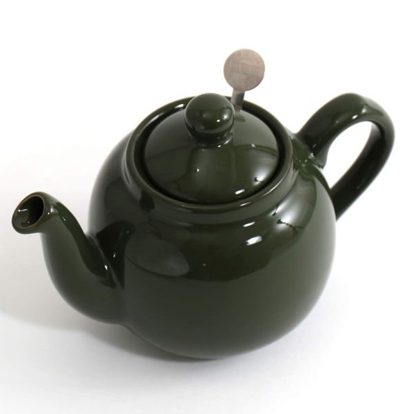 London Pottery London Pottery Teapot, 2 Cup, 19.4 fl oz (550 ml), Green, British Brand, Black Tea