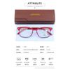 Progressive Multifocus Reading Glasses Women Men Blue Light Blocking, Red 2.0X
