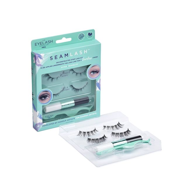 The Eyelash Emporium PRO SEAMLASH Deconstructed Strip Lash Kit, Black