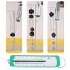 2 Pcs Newton Meter 10N Spring Meter Bar Dynamometer for Physics Mechanical Experiment Instrument for Education Teaching Use