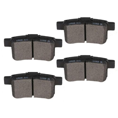 BRAKEUS Rear Quiet D1451 Ceramic Brake Pads Sets Replacement For Acura TSX 2009-2010,For Honda For Accord 2008-2012