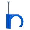 Blue Nail in Pipe Clip, 15mm (100)