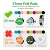 Maromalife 60 PCS Essential Oil Refill Pads, 0.67 Inch Felt Pads Aromatherapy Replacement Pads for Diffuser Necklace Diffuser Bracelet Car Diffuser Vent Clip Multi-Colored