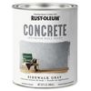 Rust-Oleum 379908 Concrete Interior Wall Paint, Quart, Sidewalk Gray