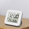 Kisigim Alarm Clock, Timer, Thermometer, Hygrometer, Half-Bath Clock, Thermometer, Hygrometer, Digital Shower Clock, Timer, Digital Wall Mount, Tabletop, Bathroom, Kitchen, Wall Clock, Digital