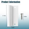 Lower Screen Door Hinge Leaf for Anderson Storm Door Hinge Replacement, Compatible with White Screen Doors 2 Pcs
