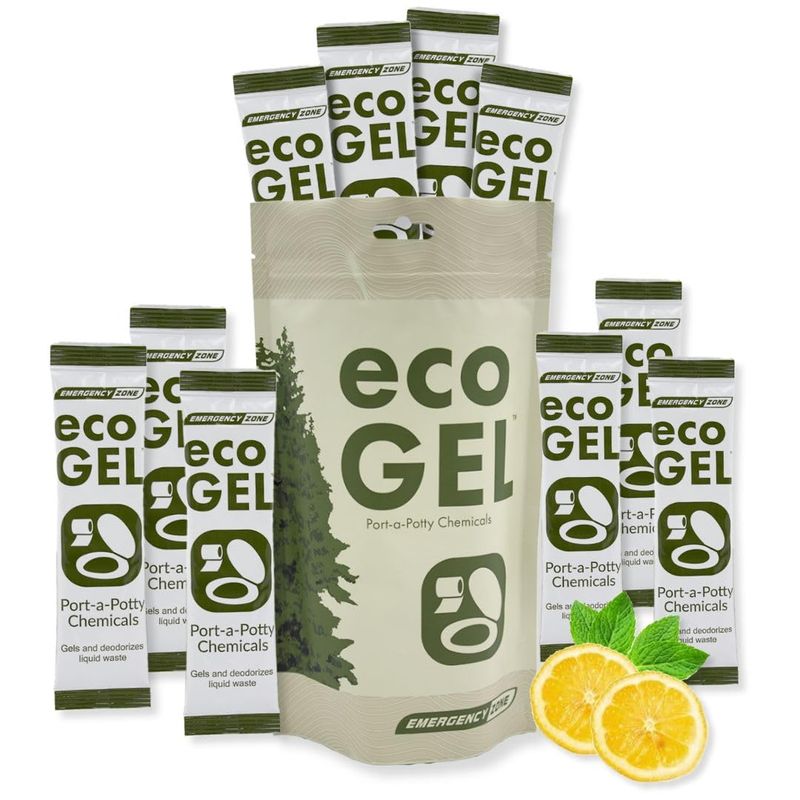 Emergency Zone Eco Gel Port-a-Potty Chemicals - Liquid Waste Gelling ...
