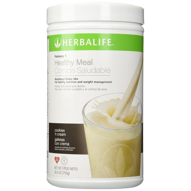 Formula 1 Cookies 'n Cream & Vanilla Protein Drink Mix.  Herbalife shake  recipes, Protein drink mix, Cookies n cream cookies