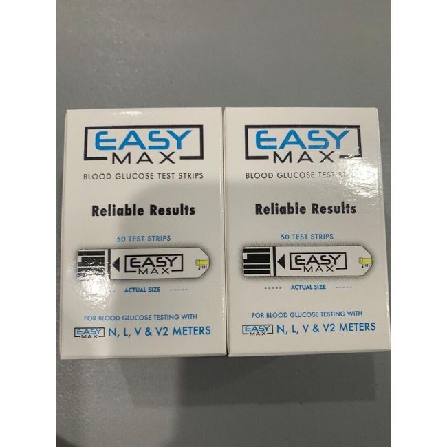 Easymax Blood Glucose 100 Test Strips Exp: 4/28/2025