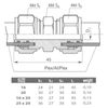 16x16mm PEX-AL-PEX Brass Compression Fittings Union
