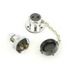 MiDMarine Deck Connector Waterproof Boat Plug & Socket 2 Pin With Plastic Cap