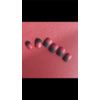 mallnoo 24 pieces style nail tips polish sand black and red gradient handmade nails