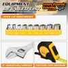 46 Piece Cordless Drill Tool Kit Home Office Garage Repairs Toolbox Set Yellow