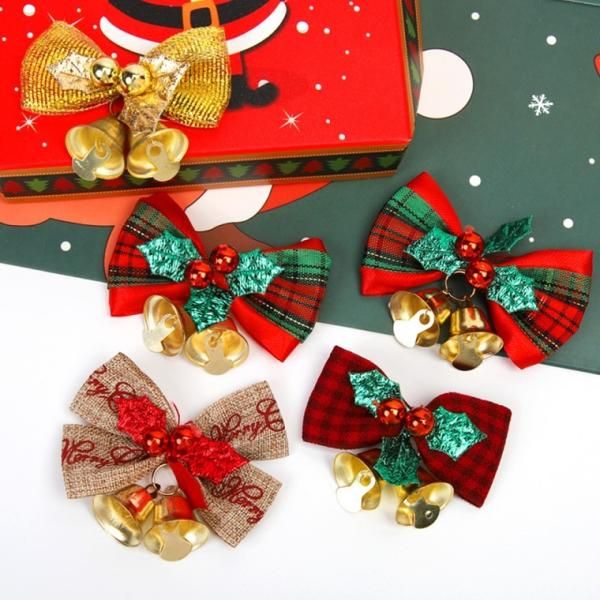 Christmas Decoration Ribbon Bell Collection Tree Ornament