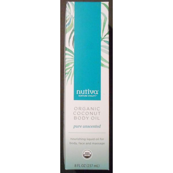 (4) NUTIVA ORGANIC COCONUT BODY OIL SPRAY BOTTLE PURE UNSCENTED MAKE UP REMOVER