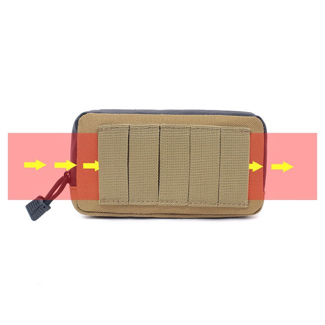 Tactical Military Mini Wallet Key Pouch EDC Coin Purses Zipper Small Waist  Bag