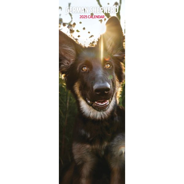 German Shepherd 2025 Slim Calendar