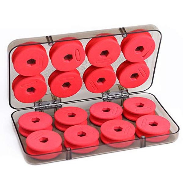 OriGlam 16pcs Fishing Line Storage Fishing Foam Spools, Foam Fishing Winding Board Fishing Line, Fishing Line Spools Fly Fishing Gear for Organizer Storage Accessories