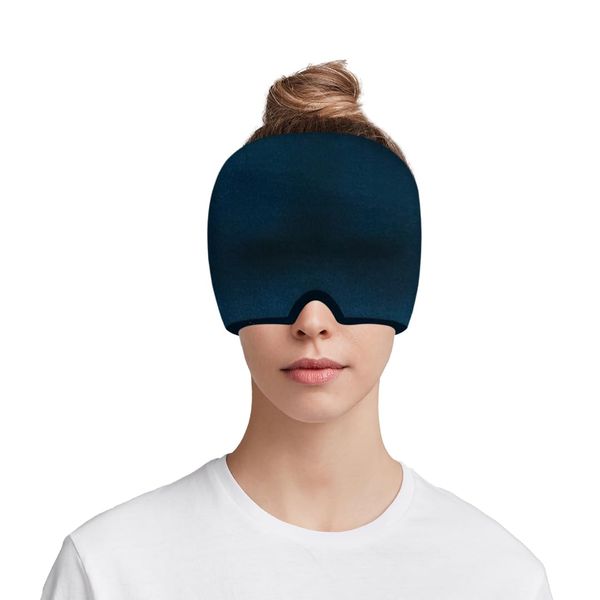 Migraine Relief Cap, & Headache Relief Cap, wear as a Headache Hat, Keep Chilled and Ready to use as an Ice Cap, and Your Number one Migraine Relief Products Black