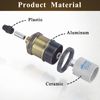 DiCUNO E27 Vintage Solid Bulb Socket, Ceramics Lampholder, Edison Screw Light Bulb Socket Adapter, Champaign Gold, 2 Packs