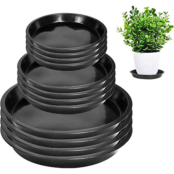 6 8 10 Inch Plant Saucer - round Plant Tray Plastic Plant Drip Trays for Indoor