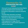 Dermactin-TS Hydrating Coconut Facial Sheet Mask (12-Pack)