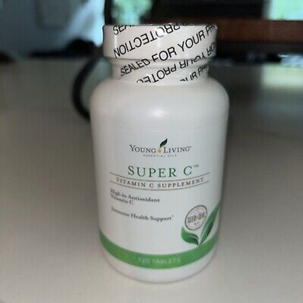 Young Living Essential Oils Super C Vitamin C Supplement 120 Tablets New Sealed
