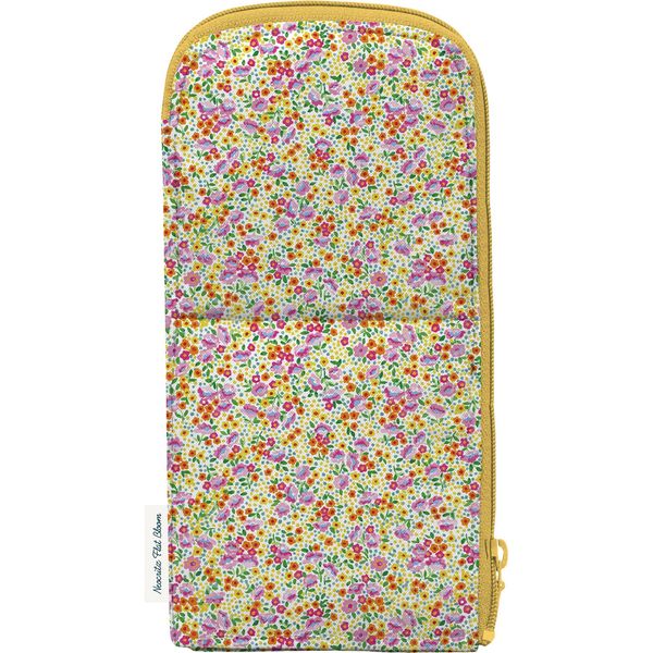 Kokuyo Neo Critz Flat Bloom Pencil Case, yelow