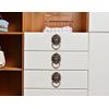 GDQLCNXB Pull Handle Metal Lion Headfor Drawer Dresser Knobs Pull Handles with Drawer Ring 1.57 x 2.64 Inch Pulls Handle Knobs 4Pcs