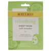 Refreshing Sheet Mask - Cucumber Burts Bees For Unisex 1 Pc Mask