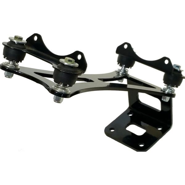 Air Compressor Mount Bracket & Vibration Isolator Upgrade Viair 444 or 480 Black