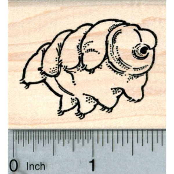Tardigrade Rubber Stamp, Water Bear, Moss Micro Animal