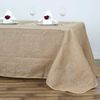 90x156-Inch RECTANGULAR Natural Brown Burlap Tablecloths Restaurant Catering