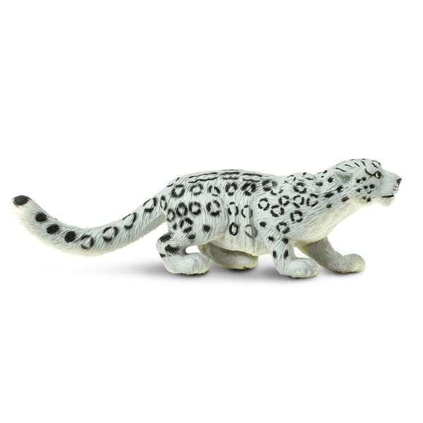 Safari Ltd. Snow Leopard Figurine - Detailed 5.5" Plastic Model Figure - Fun Educational Play Toy for Boys, Girls & Kids Ages 3+