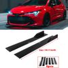 For Honda Civic 78.7" Side Skirt Rocker Panel Lip Splitter Diffuser Glossy Black