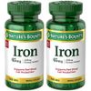 Iron 65 mg (325 mg Ferrous Sulfate), 2 Bottles (100 Count)