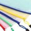 SINJEUN 30 PCS A5 Plastic Wallets with Zip - Document Wallet for Paper, Files and Craft Materials