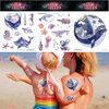 Qpout 120pcs Ocean Animals Temporary Tattoos for Kids, Fake Sea Animal Tropical Ocean Fish Shark Dolphin Waterproof Tattoo Stickers Baby Shower Girls Boys Birthday Party Favor Supplies
