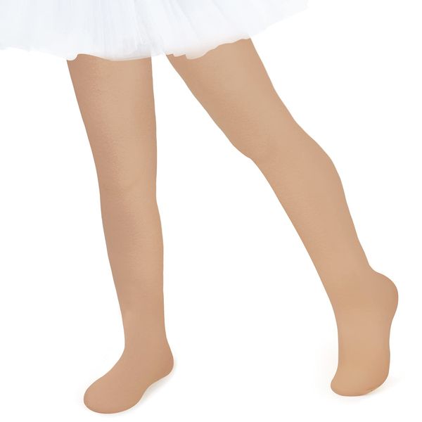 Nude Tights for Girls Tights 4-6 Ballet Tights for Girls Toddler Tights 3T Tights for Toddler Girls Dance Tights Nude