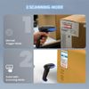 2D Bluetooth Wireless Barcode Scanner Handheld Cordless USB QR Code Reader Blue