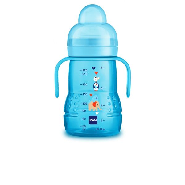 Biberon de Transition 220ml 4+mois Bleu Mam