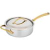 Nutrichef ACNCSTS16SPAN3 3.4-Quart Saute Pan With Lid