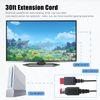 Premium 30ft Sensor Bar Extension Cable Cord for Wii & Wii U - by BLUE ELF