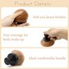 Extra Large Body Makeup Brush,Super Soft Round-Head for Face Body,Self Tanning Back Lotion Applicator