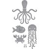 Spellbinders D-Lites Sea Animals Die, Brown