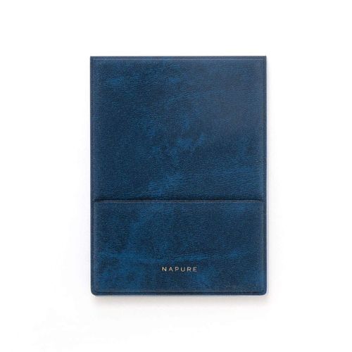 Napure Folding Mirror, S, Pockets, Navy, Folding Mirror, Tabletop Mirror, Compact, Slim, Makeup Mirror, Napure Mirror to Show Natural Skin Color, Made in Japan