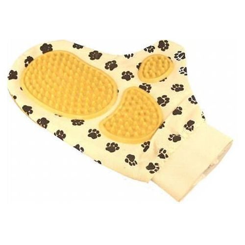 Woof Toys Pet Massage Glove Grooming Soft Rubber Massageing Nubs Remove Old Hair for Cats Dogs Rabbits